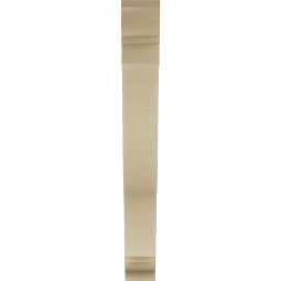 Ekena Millwork - BKTUR055X38X46FST01RCPR - Timberthane Faux Wood Funston Style Bracket, Traditional Ends, 5 1/2"W x 38"D x 46"H, Primed Tan