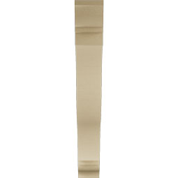 Ekena Millwork - BKTUR055X40X40FST01RCPR - Timberthane Faux Wood Funston Style Bracket, Traditional Ends, 5 1/2"W x 40"D x 40"H, Primed Tan