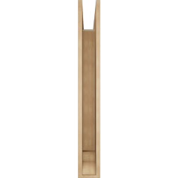Ekena Millwork - BKTUR055X40X44FST01RCPR - Timberthane Faux Wood Funston Style Bracket, Traditional Ends, 5 1/2"W x 40"D x 44"H, Primed Tan