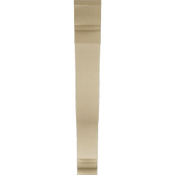 Ekena Millwork - BKTUR055X42X42FST01RCPR - Timberthane Faux Wood Funston Style Bracket, Traditional Ends, 5 1/2"W x 42"D x 42"H, Primed Tan