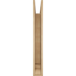 Ekena Millwork - BKTUR055X42X42FST01RCPR - Timberthane Faux Wood Funston Style Bracket, Traditional Ends, 5 1/2"W x 42"D x 42"H, Primed Tan