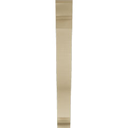 Ekena Millwork - BKTUR055X42X48FST01RCPR - Timberthane Faux Wood Funston Style Bracket, Traditional Ends, 5 1/2"W x 42"D x 48"H, Primed Tan