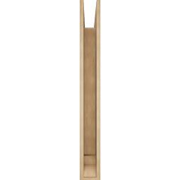 Ekena Millwork - BKTUR055X42X48FST01RCPR - Timberthane Faux Wood Funston Style Bracket, Traditional Ends, 5 1/2"W x 42"D x 48"H, Primed Tan