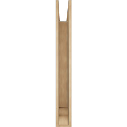 Ekena Millwork - BKTUR055X44X44FST01RCPR - Timberthane Faux Wood Funston Style Bracket, Traditional Ends, 5 1/2"W x 44"D x 44"H, Primed Tan