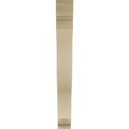 Ekena Millwork - BKTUR055X44X48FST01RCPR - Timberthane Faux Wood Funston Style Bracket, Traditional Ends, 5 1/2"W x 44"D x 48"H, Primed Tan