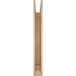 Ekena Millwork - BKTUR055X46X46FST01RCPR - Timberthane Faux Wood Funston Style Bracket, Traditional Ends, 5 1/2"W x 46"D x 46"H, Primed Tan