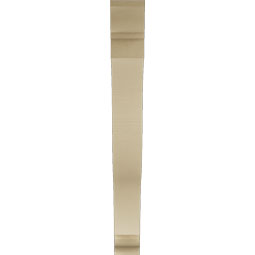 Ekena Millwork - BKTUR055X48X48FST01RCPR - Timberthane Faux Wood Funston Style Bracket, Traditional Ends, 5 1/2"W x 48"D x 48"H, Primed Tan