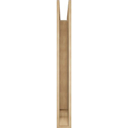 Ekena Millwork - BKTUR055X48X48FST01RCPR - Timberthane Faux Wood Funston Style Bracket, Traditional Ends, 5 1/2"W x 48"D x 48"H, Primed Tan