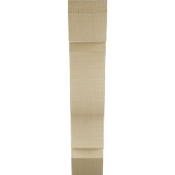 Ekena Millwork - BKTUR035X14X18FST06RCPR - Timberthane Faux Wood Funston Style Bracket, Slat Ends, 3 1/2"W x 14"D x 18"H, Primed Tan