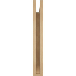 Ekena Millwork - BKTUR035X14X26FST06RCPR - Timberthane Faux Wood Funston Style Bracket, Slat Ends, 3 1/2"W x 14"D x 26"H, Primed Tan
