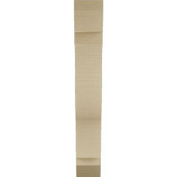 Ekena Millwork - BKTUR035X16X24FST06RCPR - Timberthane Faux Wood Funston Style Bracket, Slat Ends, 3 1/2"W x 16"D x 24"H, Primed Tan
