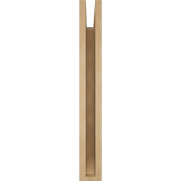 Ekena Millwork - BKTUR035X16X28FST06RCPR - Timberthane Faux Wood Funston Style Bracket, Slat Ends, 3 1/2"W x 16"D x 28"H, Primed Tan