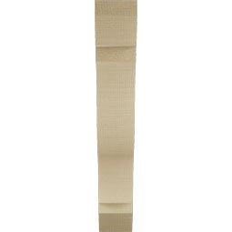Ekena Millwork - BKTUR035X18X22FST06RCPR - Timberthane Faux Wood Funston Style Bracket, Slat Ends, 3 1/2"W x 18"D x 22"H, Primed Tan