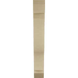 Ekena Millwork - BKTUR035X18X26FST06RCPR - Timberthane Faux Wood Funston Style Bracket, Slat Ends, 3 1/2"W x 18"D x 26"H, Primed Tan