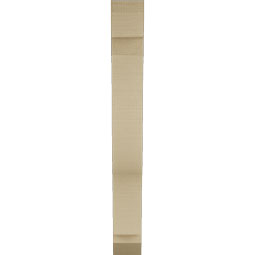 Ekena Millwork - BKTUR035X18X30FST06RCPR - Timberthane Faux Wood Funston Style Bracket, Slat Ends, 3 1/2"W x 18"D x 30"H, Primed Tan