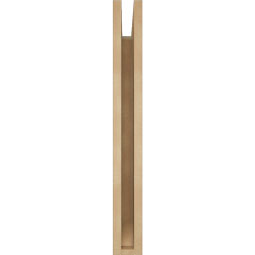 Ekena Millwork - BKTUR035X18X30FST06RCPR - Timberthane Faux Wood Funston Style Bracket, Slat Ends, 3 1/2"W x 18"D x 30"H, Primed Tan