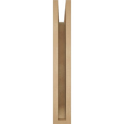 Ekena Millwork - BKTUR035X20X24FST06RCPR - Timberthane Faux Wood Funston Style Bracket, Slat Ends, 3 1/2"W x 20"D x 24"H, Primed Tan