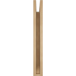 Ekena Millwork - BKTUR035X20X28FST06RCPR - Timberthane Faux Wood Funston Style Bracket, Slat Ends, 3 1/2"W x 20"D x 28"H, Primed Tan