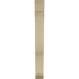 Ekena Millwork - BKTUR035X20X32FST06RCPR - Timberthane Faux Wood Funston Style Bracket, Slat Ends, 3 1/2"W x 20"D x 32"H, Primed Tan