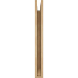 Ekena Millwork - BKTUR035X20X32FST06RCPR - Timberthane Faux Wood Funston Style Bracket, Slat Ends, 3 1/2"W x 20"D x 32"H, Primed Tan
