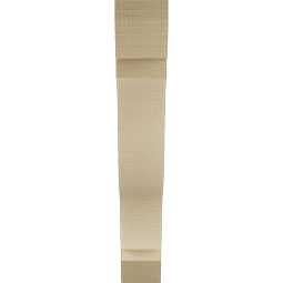 Ekena Millwork - BKTUR035X22X22FST06RCPR - Timberthane Faux Wood Funston Style Bracket, Slat Ends, 3 1/2"W x 22"D x 22"H, Primed Tan