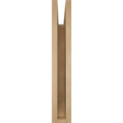 Ekena Millwork - BKTUR035X22X22FST06RCPR - Timberthane Faux Wood Funston Style Bracket, Slat Ends, 3 1/2"W x 22"D x 22"H, Primed Tan