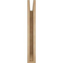 Ekena Millwork - BKTUR035X22X26FST06RCPR - Timberthane Faux Wood Funston Style Bracket, Slat Ends, 3 1/2"W x 22"D x 26"H, Primed Tan