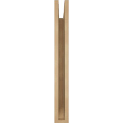 Ekena Millwork - BKTUR035X22X30FST06RCPR - Timberthane Faux Wood Funston Style Bracket, Slat Ends, 3 1/2"W x 22"D x 30"H, Primed Tan