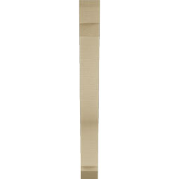 Ekena Millwork - BKTUR035X22X34FST06RCPR - Timberthane Faux Wood Funston Style Bracket, Slat Ends, 3 1/2"W x 22"D x 34"H, Primed Tan