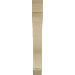 Ekena Millwork - BKTUR035X24X28FST06RCPR - Timberthane Faux Wood Funston Style Bracket, Slat Ends, 3 1/2"W x 24"D x 28"H, Primed Tan