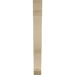 Ekena Millwork - BKTUR035X24X32FST06RCPR - Timberthane Faux Wood Funston Style Bracket, Slat Ends, 3 1/2"W x 24"D x 32"H, Primed Tan