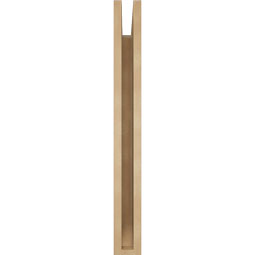 Ekena Millwork - BKTUR035X24X32FST06RCPR - Timberthane Faux Wood Funston Style Bracket, Slat Ends, 3 1/2"W x 24"D x 32"H, Primed Tan