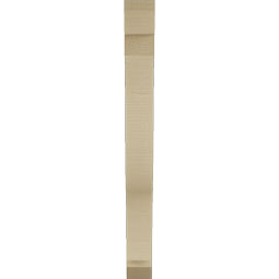 Ekena Millwork - BKTUR035X24X36FST06RCPR - Timberthane Faux Wood Funston Style Bracket, Slat Ends, 3 1/2"W x 24"D x 36"H, Primed Tan