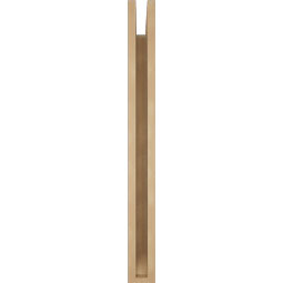Ekena Millwork - BKTUR035X24X36FST06RCPR - Timberthane Faux Wood Funston Style Bracket, Slat Ends, 3 1/2"W x 24"D x 36"H, Primed Tan