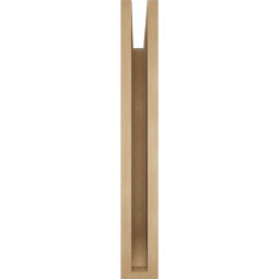 Ekena Millwork - BKTUR035X26X26FST06RCPR - Timberthane Faux Wood Funston Style Bracket, Slat Ends, 3 1/2"W x 26"D x 26"H, Primed Tan