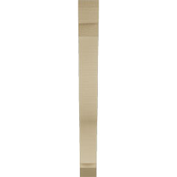 Ekena Millwork - BKTUR035X26X34FST06RCPR - Timberthane Faux Wood Funston Style Bracket, Slat Ends, 3 1/2"W x 26"D x 34"H, Primed Tan