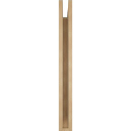 Ekena Millwork - BKTUR035X26X34FST06RCPR - Timberthane Faux Wood Funston Style Bracket, Slat Ends, 3 1/2"W x 26"D x 34"H, Primed Tan
