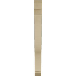 Ekena Millwork - BKTUR035X26X38FST06RCPR - Timberthane Faux Wood Funston Style Bracket, Slat Ends, 3 1/2"W x 26"D x 38"H, Primed Tan