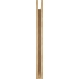 Ekena Millwork - BKTUR035X26X38FST06RCPR - Timberthane Faux Wood Funston Style Bracket, Slat Ends, 3 1/2"W x 26"D x 38"H, Primed Tan