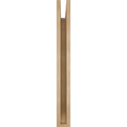 Ekena Millwork - BKTUR035X28X32FST06RCPR - Timberthane Faux Wood Funston Style Bracket, Slat Ends, 3 1/2"W x 28"D x 32"H, Primed Tan
