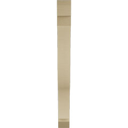 Ekena Millwork - BKTUR035X28X36FST06RCPR - Timberthane Faux Wood Funston Style Bracket, Slat Ends, 3 1/2"W x 28"D x 36"H, Primed Tan