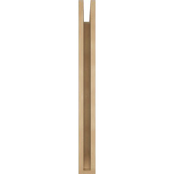 Ekena Millwork - BKTUR035X28X36FST06RCPR - Timberthane Faux Wood Funston Style Bracket, Slat Ends, 3 1/2"W x 28"D x 36"H, Primed Tan