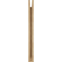 Ekena Millwork - BKTUR035X28X40FST06RCPR - Timberthane Faux Wood Funston Style Bracket, Slat Ends, 3 1/2"W x 28"D x 40"H, Primed Tan