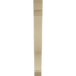 Ekena Millwork - BKTUR035X30X34FST06RCPR - Timberthane Faux Wood Funston Style Bracket, Slat Ends, 3 1/2"W x 30"D x 34"H, Primed Tan