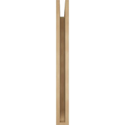 Ekena Millwork - BKTUR035X30X34FST06RCPR - Timberthane Faux Wood Funston Style Bracket, Slat Ends, 3 1/2"W x 30"D x 34"H, Primed Tan