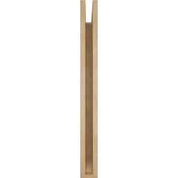 Ekena Millwork - BKTUR035X30X36FST06RCPR - Timberthane Faux Wood Funston Style Bracket, Slat Ends, 3 1/2"W x 30"D x 36"H, Primed Tan