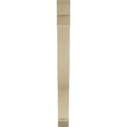 Ekena Millwork - BKTUR035X30X38FST06RCPR - Timberthane Faux Wood Funston Style Bracket, Slat Ends, 3 1/2"W x 30"D x 38"H, Primed Tan