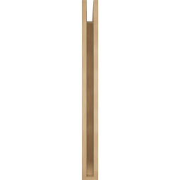 Ekena Millwork - BKTUR035X30X38FST06RCPR - Timberthane Faux Wood Funston Style Bracket, Slat Ends, 3 1/2"W x 30"D x 38"H, Primed Tan