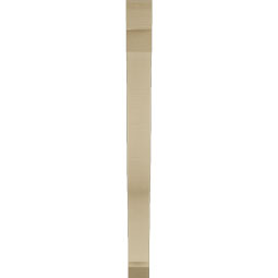 Ekena Millwork - BKTUR035X30X42FST06RCPR - Timberthane Faux Wood Funston Style Bracket, Slat Ends, 3 1/2"W x 30"D x 42"H, Primed Tan