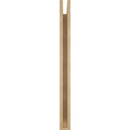 Ekena Millwork - BKTUR035X30X42FST06RCPR - Timberthane Faux Wood Funston Style Bracket, Slat Ends, 3 1/2"W x 30"D x 42"H, Primed Tan